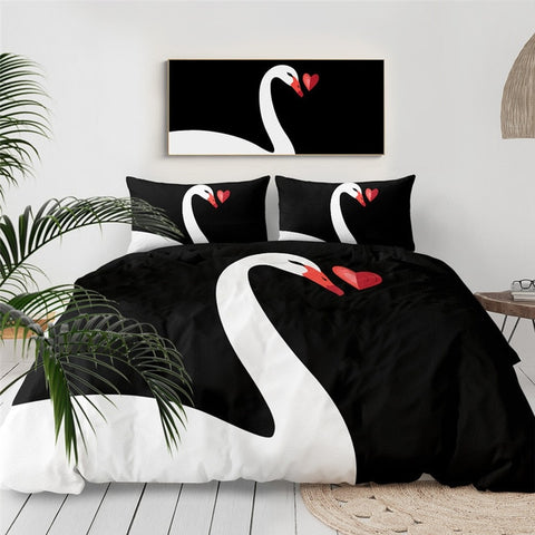 Image of Swan Love Bedding Set - Beddingify