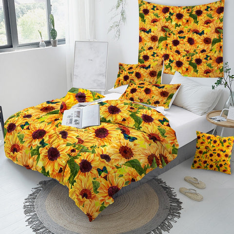 Image of Sunflowers Garden Bedding Set - Beddingify