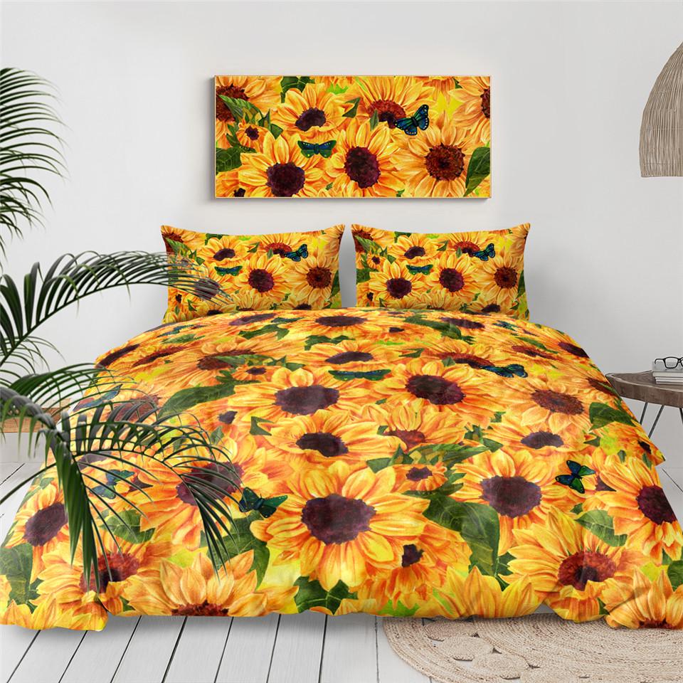 Sunflowers Garden Comforter Set - Beddingify