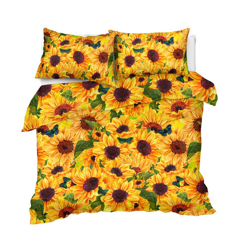 Image of Sunflowers Garden Comforter Set - Beddingify