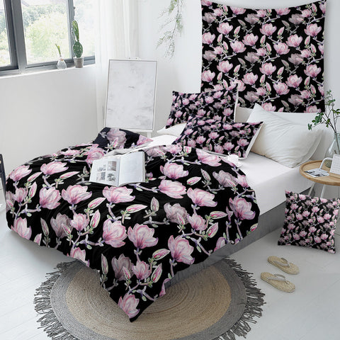 Image of Japanese Flowers Bedding Set - Beddingify