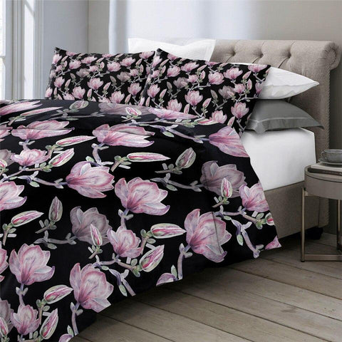 Image of Japanese Flowers Comforter Set - Beddingify