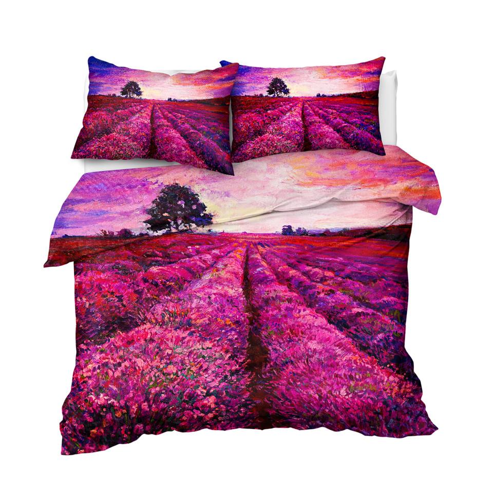 Lavender Flower Comforter Set - Beddingify