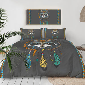 Raccoon Dreamcatcher Bedding Set - Beddingify