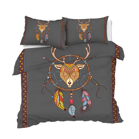Image of Elk Dreamcatcher Bedding Set - Beddingify