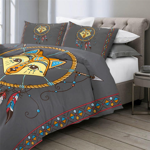 Image of Fox Dreamcatcher Comforter Set - Beddingify
