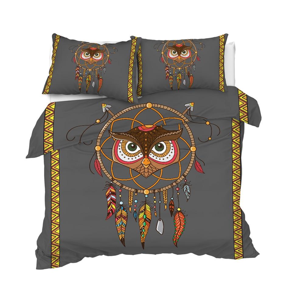 Tribal Owl Dreamcatcher Comforter Set - Beddingify