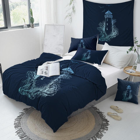 Image of Lighthouse Comforter Set - Beddingify