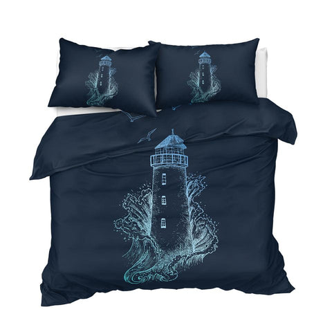 Image of Lighthouse Comforter Set - Beddingify