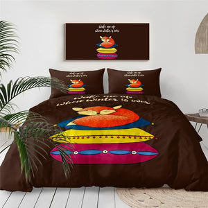 Sleeping Fox Comforter Set - Beddingify