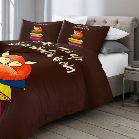 Image of Sleeping Fox Comforter Set - Beddingify