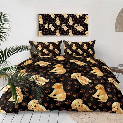 Image of Cute Labrador Retriever Comforter Set - Beddingify