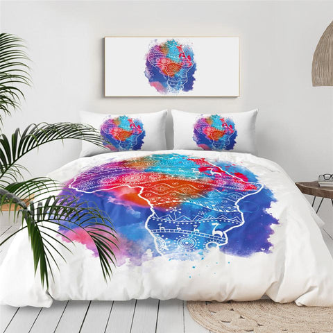 Image of African Continent Comforter Set - Beddingify