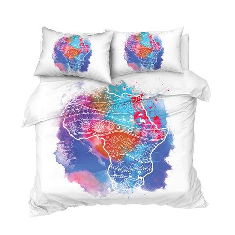 Image of African Continent Bedding Set - Beddingify