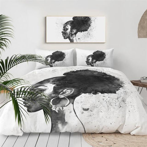 Image of Black Woman Comforter Set - Beddingify