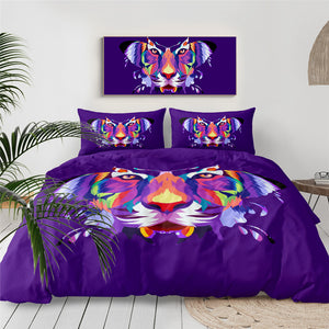 Butterfly and Tiger Face Bedding Set - Beddingify