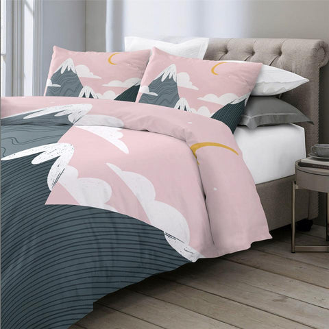 Image of Snow Mountains Comforter Set - Beddingify