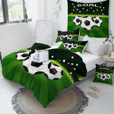 Image of Goal Football Comforter Set - Beddingify