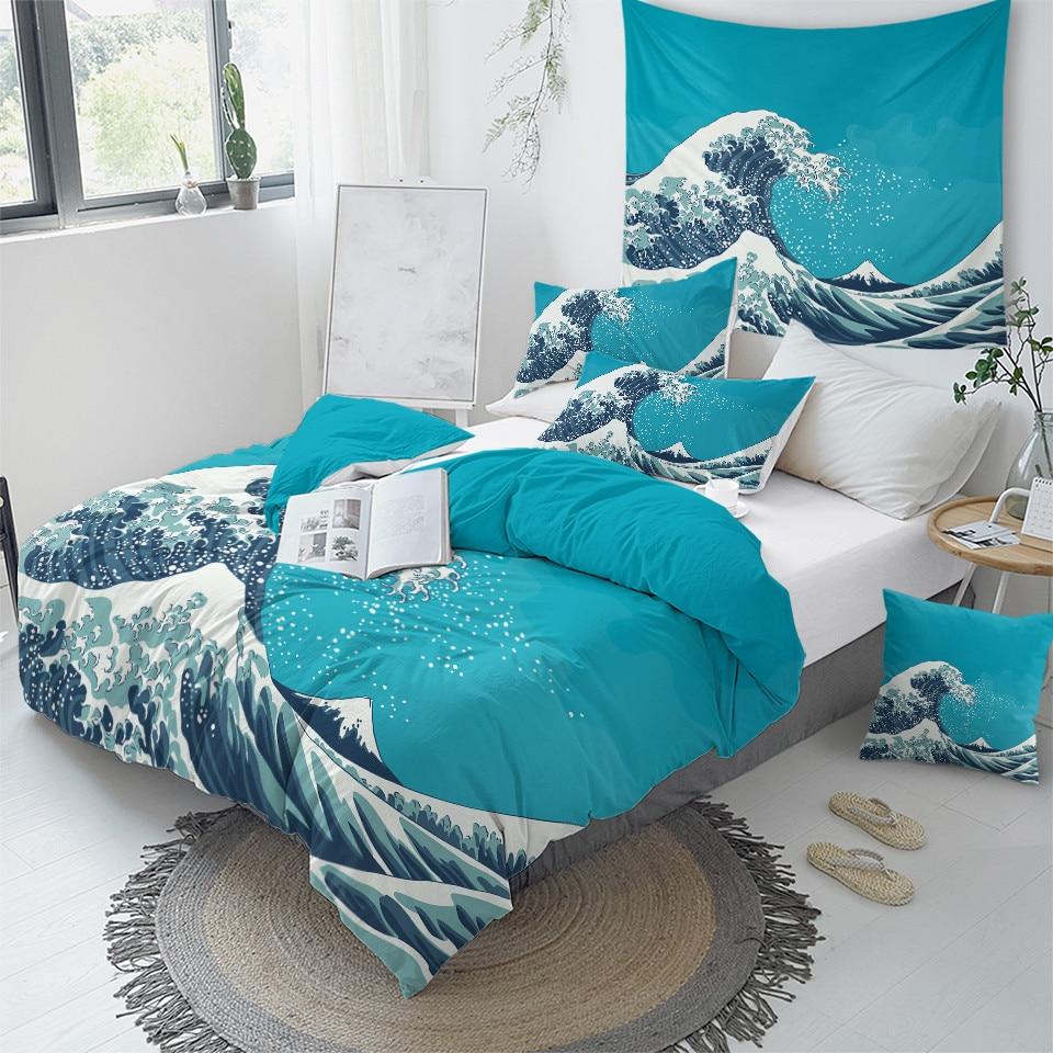 Great Wave Comforter Set - Beddingify