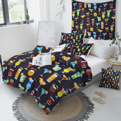 Image of Tropical Cocktails Comforter Set - Beddingify