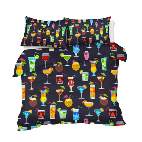 Image of Tropical Cocktails Bedding Set - Beddingify