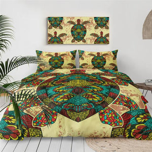 Boho Turtle Comforter Set - Beddingify