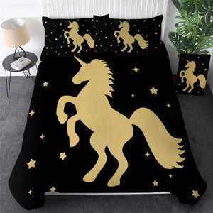 Goldend Unicorn Bedding Set - Beddingify