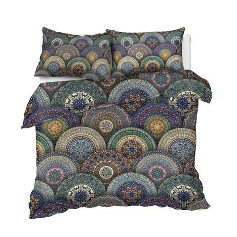Image of Mandala Indigo Comforter Set - Beddingify