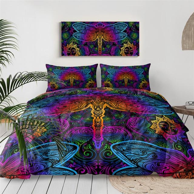Paisley Dragonfly Comforter Set - Beddingify
