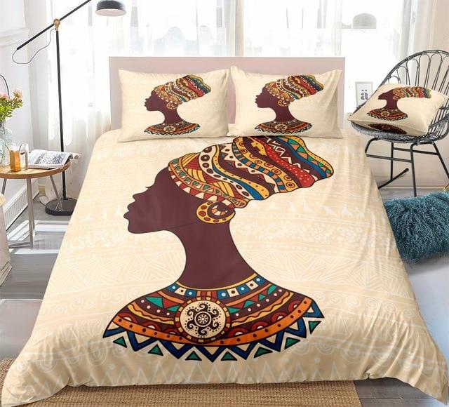 African Women Portrait Comforter Set - Beddingify