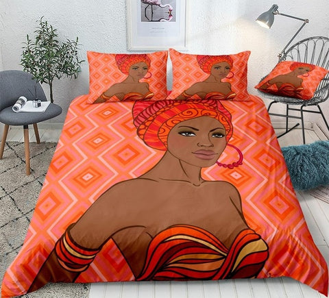 Image of Beautiful African American Girl Bedding Set - Beddingify
