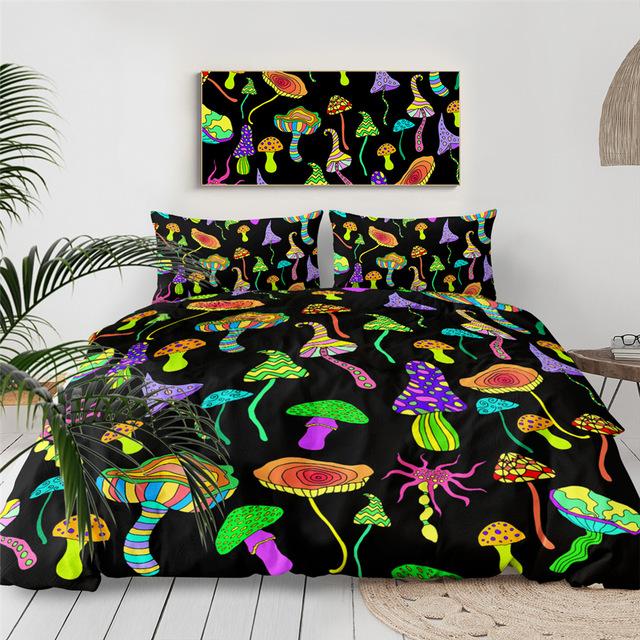 Psychedelic Mushroom Comforter Set - Beddingify