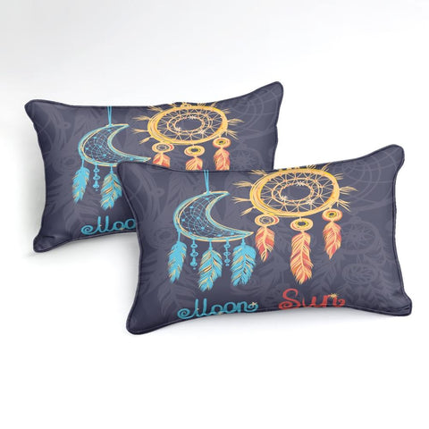 Image of Dreamcatcher Sun And Moon Comforter Set - Beddingify