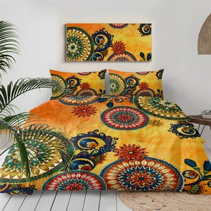 Bohemian Floral Kaleidoscope Bedding Set - Beddingify