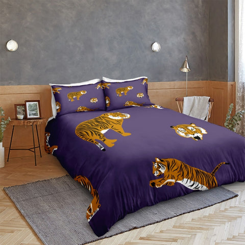 Image of Cartoon Tiger Bedding Set - Beddingify