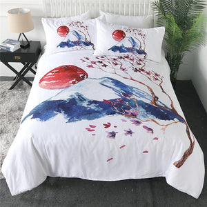 Fuji Flower Comforter Set - Beddingify