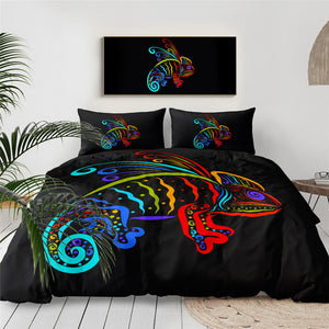 Colorful Lizard Bedding Set - Beddingify