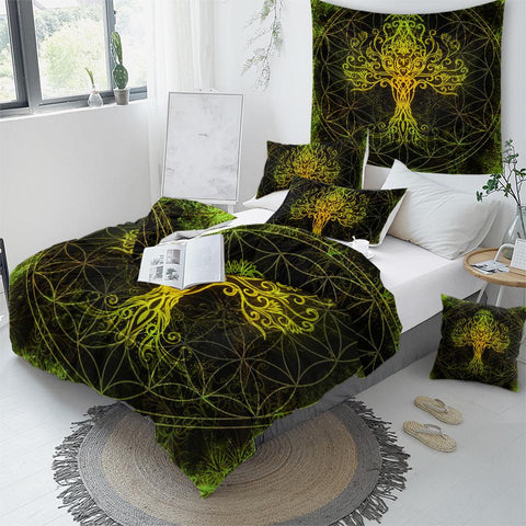 Image of Tree of Life Luxury Comforter Set - Beddingify