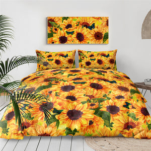 Sunflowers Garden Bedding Set - Beddingify