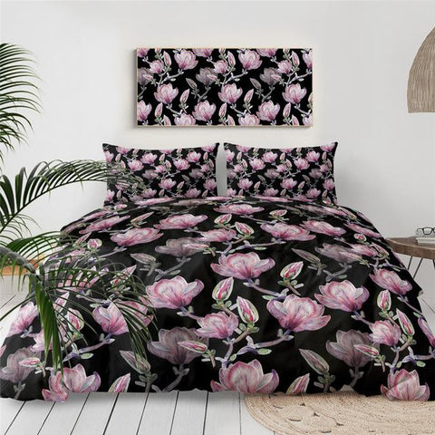 Image of Japanese Flowers Comforter Set - Beddingify