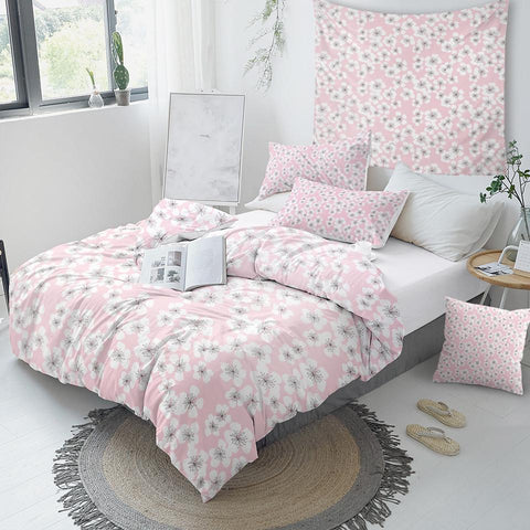 Image of Sakura Flowers Comforter Set - Beddingify
