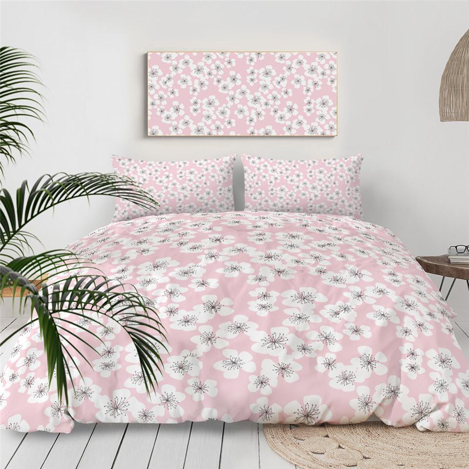 Sakura Flowers Comforter Set - Beddingify