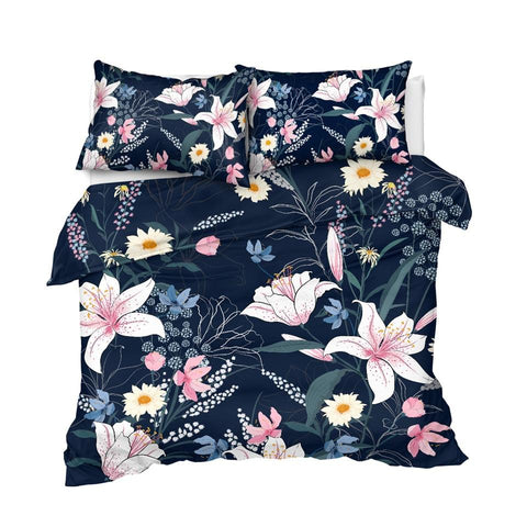 Image of Orchid Flowers Comforter Set - Beddingify
