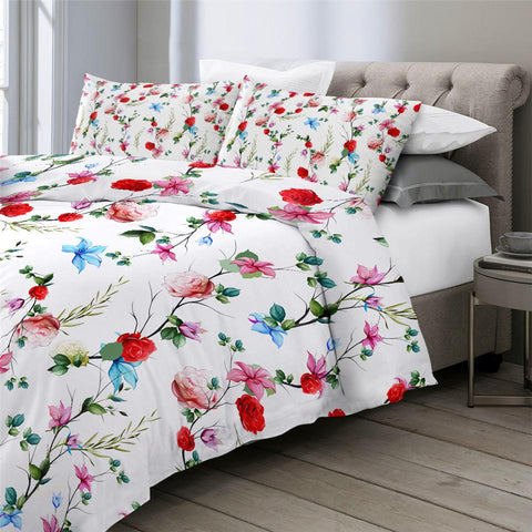 Image of Floral Themed Comforter Set - Beddingify