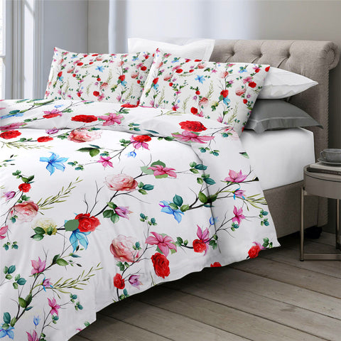 Image of Floral Themed Bedding Set - Beddingify