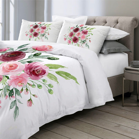 Image of Pastel Rose Bedding Set - Beddingify