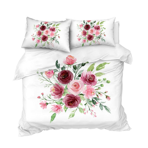 Image of Pastel Rose Comforter Set - Beddingify