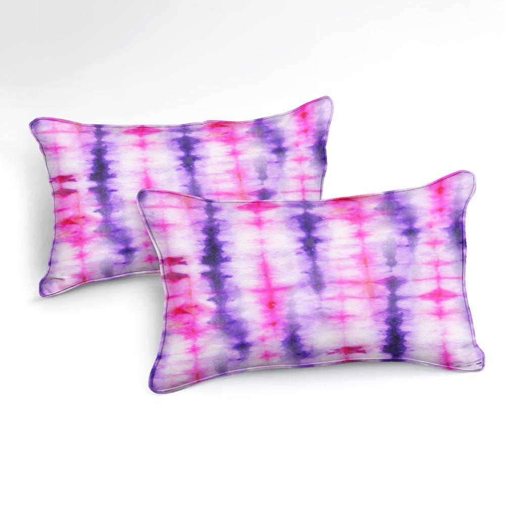 Purple Pink Tie Dye Bedding Set - Beddingify
