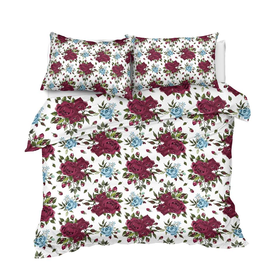 Blooming Red Roses Comforter Set - Beddingify
