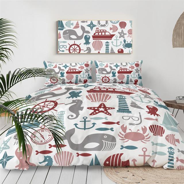 Nautical  Icons Comforter Set - Beddingify